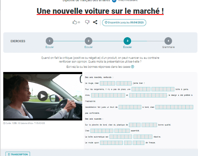 Collection Diplôme de français des affaires avec TV5 Monde