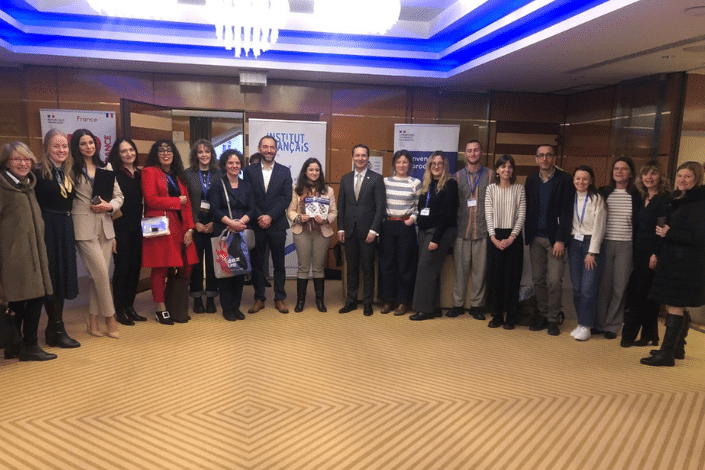 Des personnes au 1er forum « le français, langue de l’emploi »